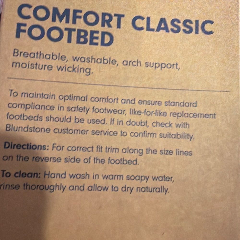 Blundstone comfort footbed size 6-7 - Picture 3 of 4